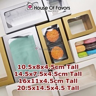 25pcs 50pcs Packaging Box with Clear Window, Kotak Moon Cake Biskut Kuih Cosmetic Scarf Shawl Hijab Tudung Box