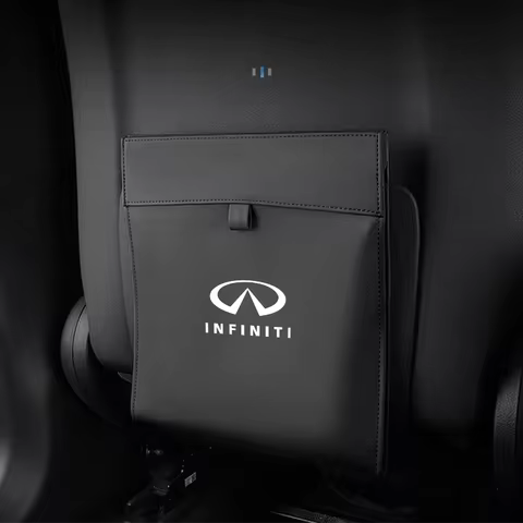 Magnetic Adsorption Car Garbage Bag Trash Can Seatback Hanging Trash Bin For Infiniti QX55 M35hL M25
