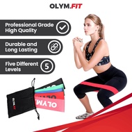 OLYM.FIT Resistance Band Set Yoga Pilates Loop Resistance Band Mini Yoga Band