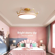 Latest 2024 Crown Ceiling Lamp Modern Simple Creative LED Boys Girls Bedroom Study Children's Room Lamps