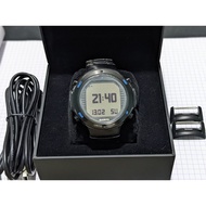 (USED) SUUNTO D6I NOVO LIMITED EDITION BRUSHED BLACK STAINLESS STEEL WITH ZULU ADAPTER