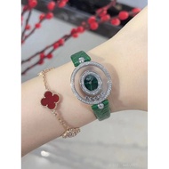 Chopard Happy Diamond Exquisite Women's Watch Green Diamond Goddess Watch Swiss Quartz Movement 28mm