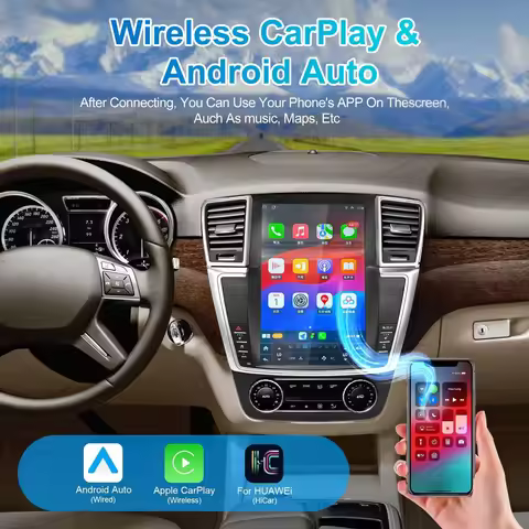 For Mercedes Benz ML W166 GL X166 ML300 ML350 ML400 ML550 GL350 GL400 Screen Android14 Car Touch Scr