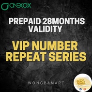 Vip Number Prepaid Repeat Series xox sim card 36months validity Onexox vip nombor prepaid