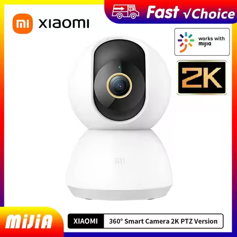 Xiaomi Smart Home Security Camera Mi PTZ 2K 360° Webcam 1296P 3 Megapixel AI Human Detection Night V