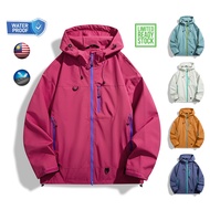 Readystock Women Men Unisex Outdoor Jacket Windbreaker Water-Resistant Waterproof Hiking Camping MG