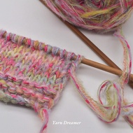 Pink Gradient Knitting Yarn Rainbow Glitter Yarn for Crochet Yarn 50g Thick Yarn Fluffy Yarn Wool Ya