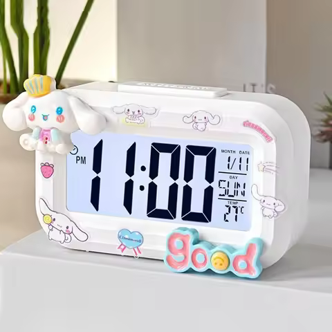 Hello Kitty Alarm Clock Table Clock Mini Portable Clocks Digital Alarm Clock Decorations Desk Access