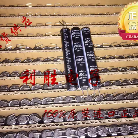 10PCS-100PCS 21UF 450V Japanese Ruby RUBYCON capacitor 450V21UF 8 * 50 TXW replaces 22UF