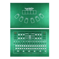 TX Hold'em Tablecloth 21 Points Dice Table Mat Casino Family Party Poker Game