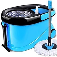 Rotating Mop,Spin Mop Bucket Set for Home Kitchen Floor Cleaning Wet Dry Usage On Hardwood Tile with 2 Washable Microfiber Mopsds Decoration