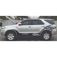 [VIP] Fortuner Jo Mafia car motif sticker - Toyota car pattern sticker, VIP sports car side sticker