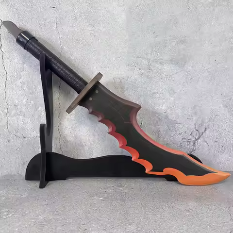 20inch Solo Leveling Kanata Shun Katana Wooden Real Japanese Anime Cosplay Prop Knife Samurai Sabre 