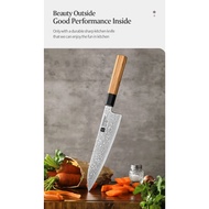 XINZUO PM8 Series 67 Layers Damascus Powder Steel Chef Knife 8.5 inches