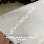 ( per 1 roll ) Kain BLACU BELACU TIPIS PUTIH CAP PANDA gulung gulungan lebar 90 cm isi 35 meter baha