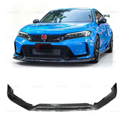 Perfect Fitment AD Style Dry Carbon Fiber Type-R FL5 Car Bumper Front Lip Splitter For Honda Civic T