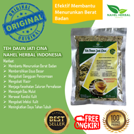 Obat Kurus Herbal Super Ampuh BPOM Tanpa Olahraga Teh Pelangsing Nahel Daun Jati Cina 40g Halal alam