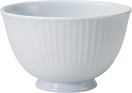 Hasamiyaki 30590 Donburi Donburi, Capacity Approx. 21.9 fl oz (630 ml), Flower Fluffy, White, Made i