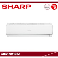[ Delivered by Seller ] SHARP 2.0HP Non-Inverter Air Conditioner / Aircond / Air Cond R32 AHA18WCD2