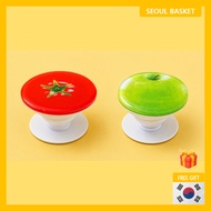 Fruit Market Acrylic Adhesive Pop Finger Phone Grip | Apple / Tomato | 2 Options