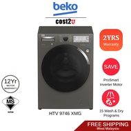 [Display Clearance] Beko 9kg Wash &amp; 5kg Dry Washer Dryer | HTV9746XMG (Washing Machine Mesin Basuh 洗衣机)