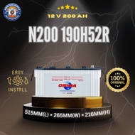 OSIMA N200 190H52R Wet Battery | Heavy Duty Conventional Battery for Truck, Ship, Ferry, Cargo Boat