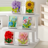 Butterfly Orchid Building Blocks Flower Ornament Building Blocks Toy Gift