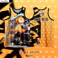 Original Demon Slayer Anime short sleeves Tanjiro Nezuko Akaza cosplay;Basketball jerseys;Quick-dryi