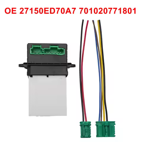 Blower Motor Heater Fan Resistor+Connector/Wire For Nissan For Tiida For Livina 27150-ED70A 27150ED7