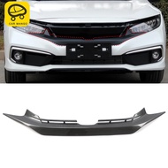 For Honda Civic FC G10 2016-2020 Car Accessories Front Grille Grill Chrome Trim Cover Frame Sticker ABS Carbon Decoration