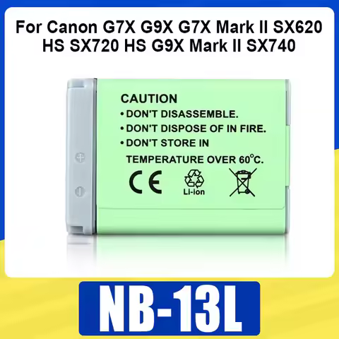 ​NB13L NB-13L Battery 1250mAh Rechargeable Battery For Canon G7X G9X G7X Mark II SX620 HS SX720 HS G