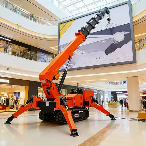 Machine Customized Construction Site 360 Degree Swivel Spider Crane Crawler Type 3 Ton 5 Ton Hydraul