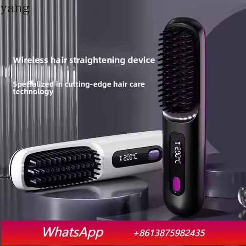 LH ceramic hair straightener Negative ion curling hair straightener Wireless dual-purpose comb