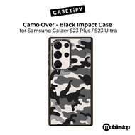 CASETIFY Camo Over Black Impact Case for Samsung Galaxy S23 Plus/S23 Ultra
