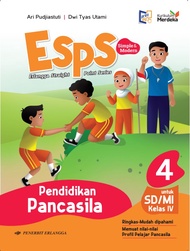 Buku Esps Pendidikan Pancasila kelas 4 SD Kurikulum Merdeka Penerbit Erlangga pkn kelas 4