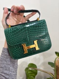 Hermes Constance micro 鱷魚皮