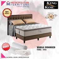 Springbed King Koil World Endorsed Full Set Spring bed Kasur Matras