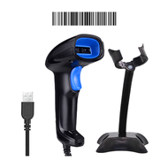 เครื่องสแกนบาร์โค้ด เครื่องอ่านบาร์โค้ด ตัวอ่านบาร์โค้ด Barcode Scanner เครื่องสแกนบาร์โค้ดเลเซอร์ 1D ตัวอ่านบาร์โค้ดJ21