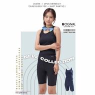 Ogival Basic Ladies 2pcs Swimsuit (Sleeveless Top + Shot Pants)