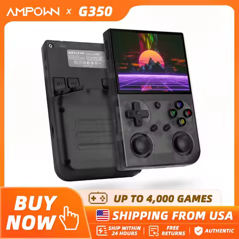 BATLEXP G350 Handheld Game Console 3.5'' IPS Screen Linux System Dual Joystick Vibration Motor Retro