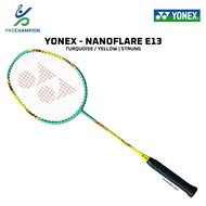 New Yonex Nanoflare E13 Badminton Racket Yonex Nanoflare E 13 Turquoise Yellow