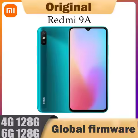 Xiaomi Redmi 9A Smartphone 4GB 128GB Global Rom Cellphone 5000mAh 6.53 inch MTK Helio G25 Octa Core 