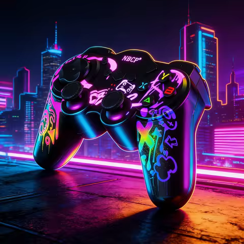 E-sports Hall joypad: 1000Hz wired/650Hz wireless, dual rumble brake motors, auto turbo, RGB, for NS