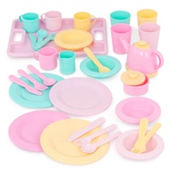 Play Circle- Dish Set – Plates, Cups, And Tea Party Toys – Play Kitchen For Toddlers- Pretend Play –