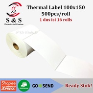 [500pcs] Thermal Label Sticker 100x150x500pcs/roll A6 Size Premium Quality