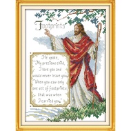 Ay Stamped Cross Stitch Ktis DMC Threads Cross Stitch Set DJoy SundIY Needlework Embroidery Kit-Jesus (6)