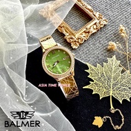 [Original] Balmer 8175L GP-6 Sapphire Women Watch with Green dial and Gold Stainless Steel