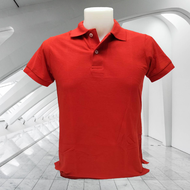 Blue Corner Plain Red Color Comfort Wear Honeycomb Polo Shirt for Men/Unisex