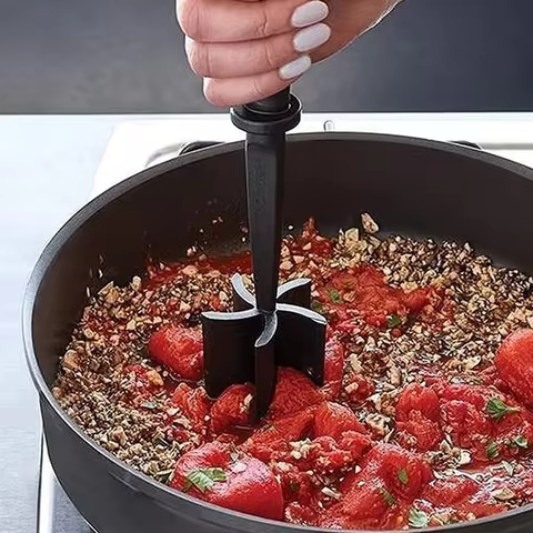 Kitchen Manual Meat Chopper, 1 Piece Multifunctional Meat Masher, Handheld Food Chopper, Vegetable S