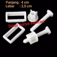 Baut penutup kloset toto / baut engsel dudukan toilet